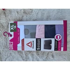 Reebok Girls' 5 Seamless Boyshorts Underwear, XL‎ 16
